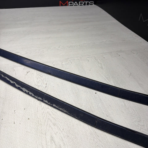 BMW E46 325 330 M3 Roof Rails Moldings Trims Pair Coupe OEM