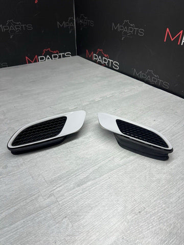 08-13 BMW E90 E92 E93 M3 HOOD SCOOPS VENTS SEALS SET ALPINE WHITE