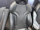 20-25 BMW F97 X3M Original Black Front Rear Door Interior Seats Complete *Rail