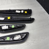 01-06 BMW E46 M3 Convertible Door Upper Arm Rest Armrest Pads Black *Notes*