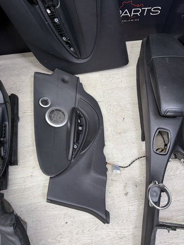 06-10 BMW E64 M6 Front Rear Seats Door Panels Leather Merino Seats Set Black Oem