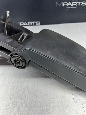 01-06 BMW E46 M3 Center Console Armrest Arm Rest Black Leather