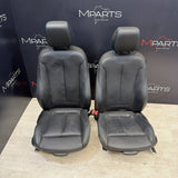 16-18 BMW F87 M2 Coupe Interior Front Left Passenger Seats Black Blue Stitching