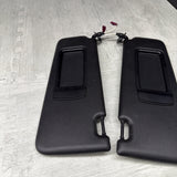 08-13 OEM BMW E92 328 335 M3 Coupe Sun Visors Black Vinyl