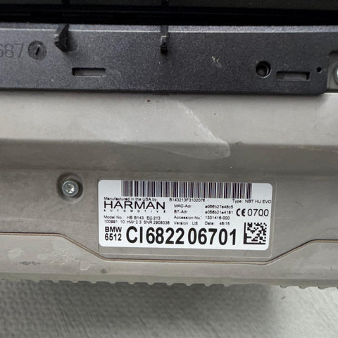 15-20 BMW F80 F82 F87 M2 M3 M4 HEAD UNIT NBT EVO NAVIGATION SYSTEM CD OEM