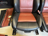 08-13 BMW E93 M3 Convertible Front & Back Seats & Panels Fox Red / Black Leather