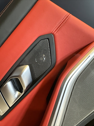 BMW 21-26 G80 M3 Sedan OEM Rear Left Driver Door Card Panel Fiona Red