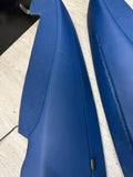 BMW 21-26 G82 M4 Coupe Rear Seat Seats Bolster Bolsters Fjords Blue Leather
