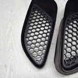 08-13 BMW E90 E92 E93 M3 Hood Scoops Space Jerez Black Pair 8042978 *Cracked*