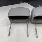 2001-2006 BMW E46 M3 Convertible Grey Rear Headrests Head Rests Pair OEM