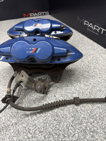BMW 15-20 F80 F82 F83 M3 M4 Front Brake Calipers OEM Blue