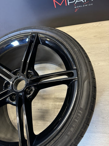 PORSCHE TAYCAN MISSION E REAR WHEEL RIM 21x11.5 ET66 9J1601025AB *Repaired Crack