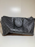 LV Louis Vuitton Keepall Bandoulière 50 Monogram Eclipse Bag