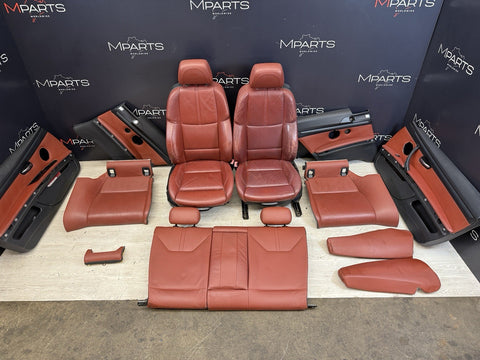 08-13 BMW E92 M3 Coupe Complete Interior Seats Fox Red