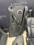 06-10 BMW E64 M6 Front Rear Seats Door Panels Leather Merino Seats Set Black Oem