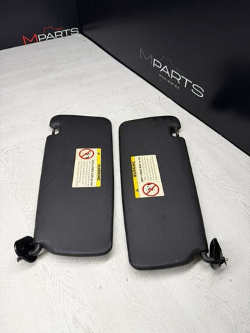 BMW 94-99 E36 M3 Black Sun Visors Sunvisors Pair OEM