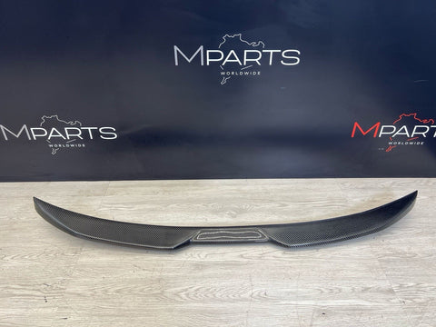 18-23 BMW F90 M5 M550i G30 Rear Trunk Lid Spoiler Lip Carbon Fiber