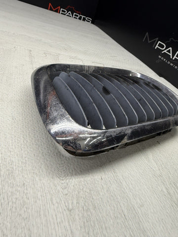 BMW 97-99 E36 M3 Front Kidney Grille Grill Chrome OEM Left Driver
