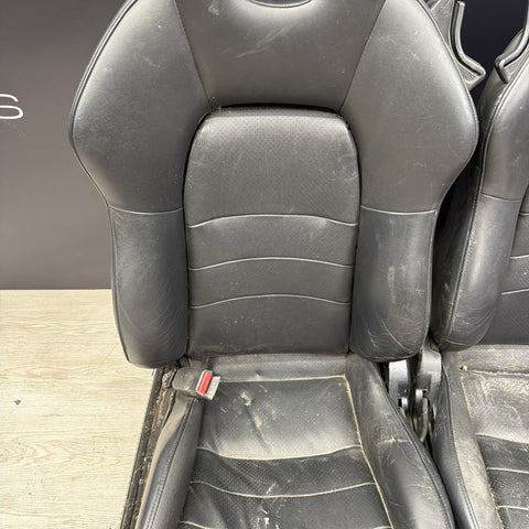 Honda S2k S2000 Interior Front Heated Seats Black Passenger Driver (Bent Rail)