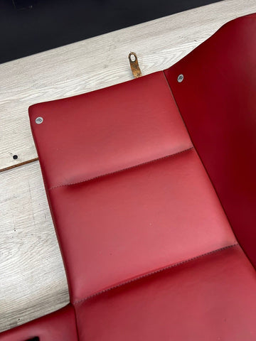 BMW 01-06 E46 M3 Convertible Rear Seat Back Rest Imola Red Leather Backrest