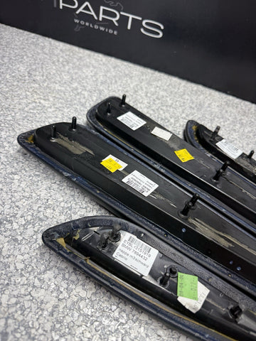 01-06 BMW E46 M3 Convertible Door Upper Arm Rest Armrest Pads Black *1 Rear Tab