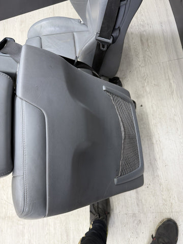 01-06 BMW E46 M3 Convertible Interior Front Heated Seats Gray Grey *Notes*