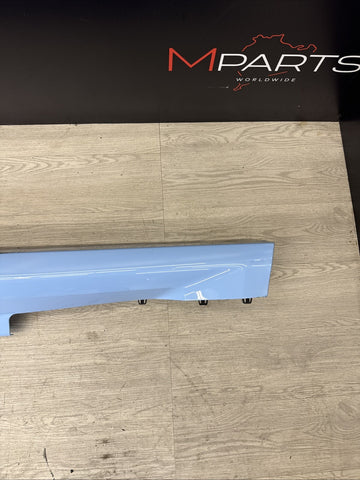 23-24 OEM BMW G87 M2 Perfomance Driver Side Skirt Rocker Panel Blue 4k