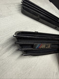 01-06 BMW E46 M3 Fender Vent Grilles Grills Trims Genuine OEM Painted Black