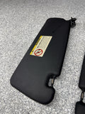 BMW 94-99 E36 M3 Coupe Black Sun Visors Sunvisors Pair OEM