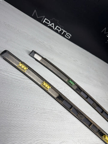 BMW E46 325 330 M3 Roof Rails Moldings Trims Pair Coupe OEM