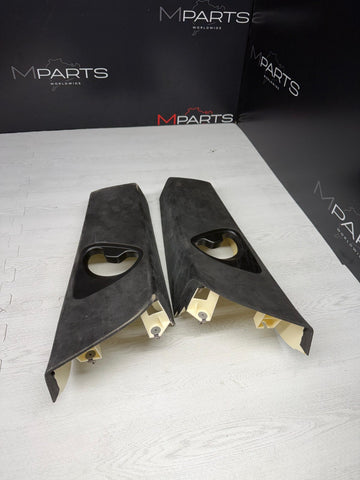 06-10 BMW E63 M6 COUPE Interior B-Pillar Trim Panel Pair ALCANTARA Set L+R OEM