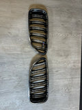 13-16 BMW F06 M6 Sedan Genuine OEM Front Kidney Grilles Set