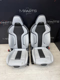 BMW 21-25 G83 M4 Front Merino Silverstone Leather Seat Powered Heated OEM