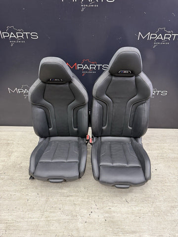 BMW 21-26 G82 M4 Coupe Front Seats Leather Heated Black