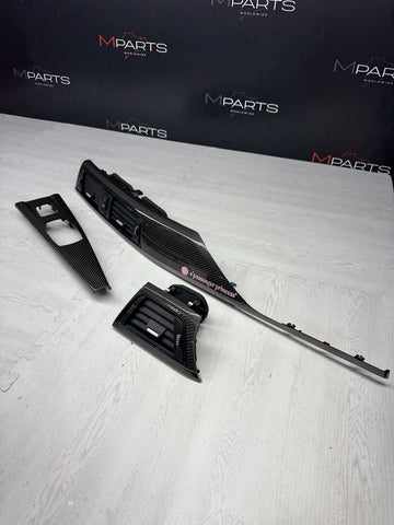 15-20 BMW F83 M4 Carbon Fiber Interior Dash Dashboard Trim Set OEM