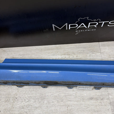 15-20 BMW F82 F83 M4 Rocker Panel Side Skirt Right Passenger Yas Marina Blue