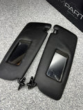 BMW 94-99 E36 M3 Sedan Black Sun Visors Sunvisors Pair OEM