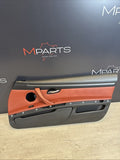 08-13 BMW E92 M3 Original Fox Red Interior Front Right Passenger Door Card Panel