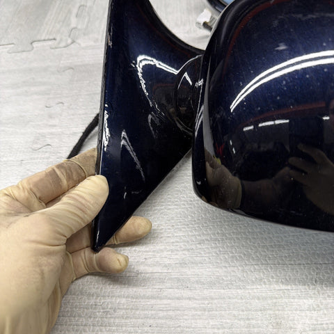 01-06 BMW E46 M3 Side View Door Mirrors Pair Painted Carbon Black *Notes*