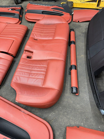 12-17 OEM BMW F10 M5 Complete RED Leather Interior Seats Panels Set