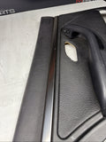 99-03 OEM BMW E39 M5 Rear Left Driver Door Panel  Leather Black *Notes*