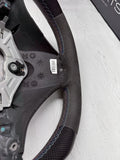BMW 08-13 E90 E92 E93 M3 DCT Flatbottom Steering Wheel Rewrapped