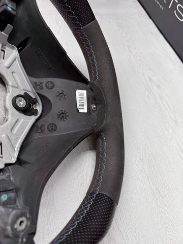 BMW 08-13 E90 E92 E93 M3 DCT Flatbottom Steering Wheel Rewrapped