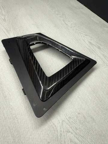 15-20 BMW F80 F82 F83 M3 M4 Center Dome DCT Shifter Plate + Carbon Fiber Overlay