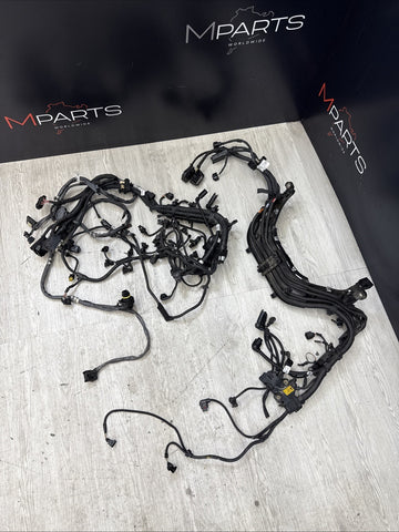 14-19 BMW F85 F86 X5M X6M S63 Engine Motor Front Right Wire Harness Loom *CUT