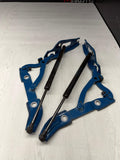 Blue Rear Trunk Lid Hinge Shock Set Hinges OEM BMW F22 F23 M235i 228i 230i M240i