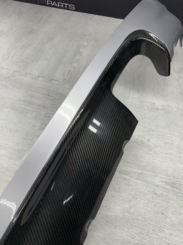 01-06 BMW E46 M3 CSL Style Rear Bumper Diffuser Carbon Fiber Good Fitment