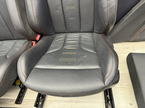 19-21 BMW F87 M2 Coupe Competition Interior Seats & Panels Black Red Stitching