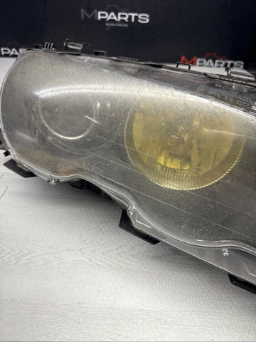 OEM BMW 02-06 E46 330 M3 Bixenon Headlight 1305621772 Yellow High Beam Housing