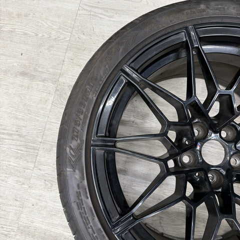 OEM BMW G82 G83 G80 M3 Rear Wheel Rim Style 826M R20x10.5" ET20 Black w/Tire